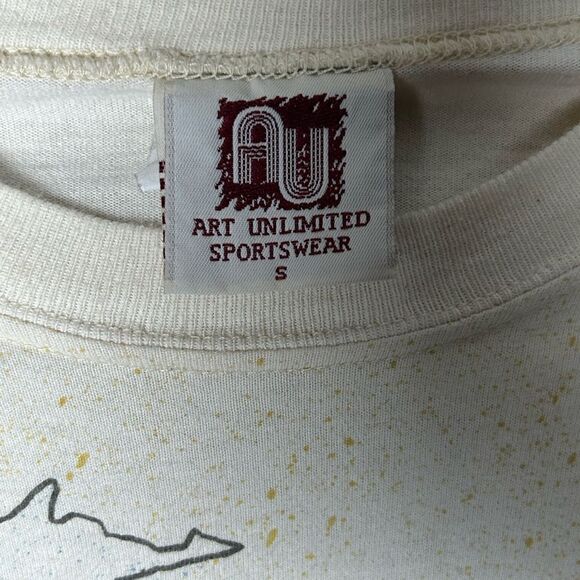 Vintage Civil War Art Unlimited all over print map t-shirt graphic tee size S - Picture 11 of 13